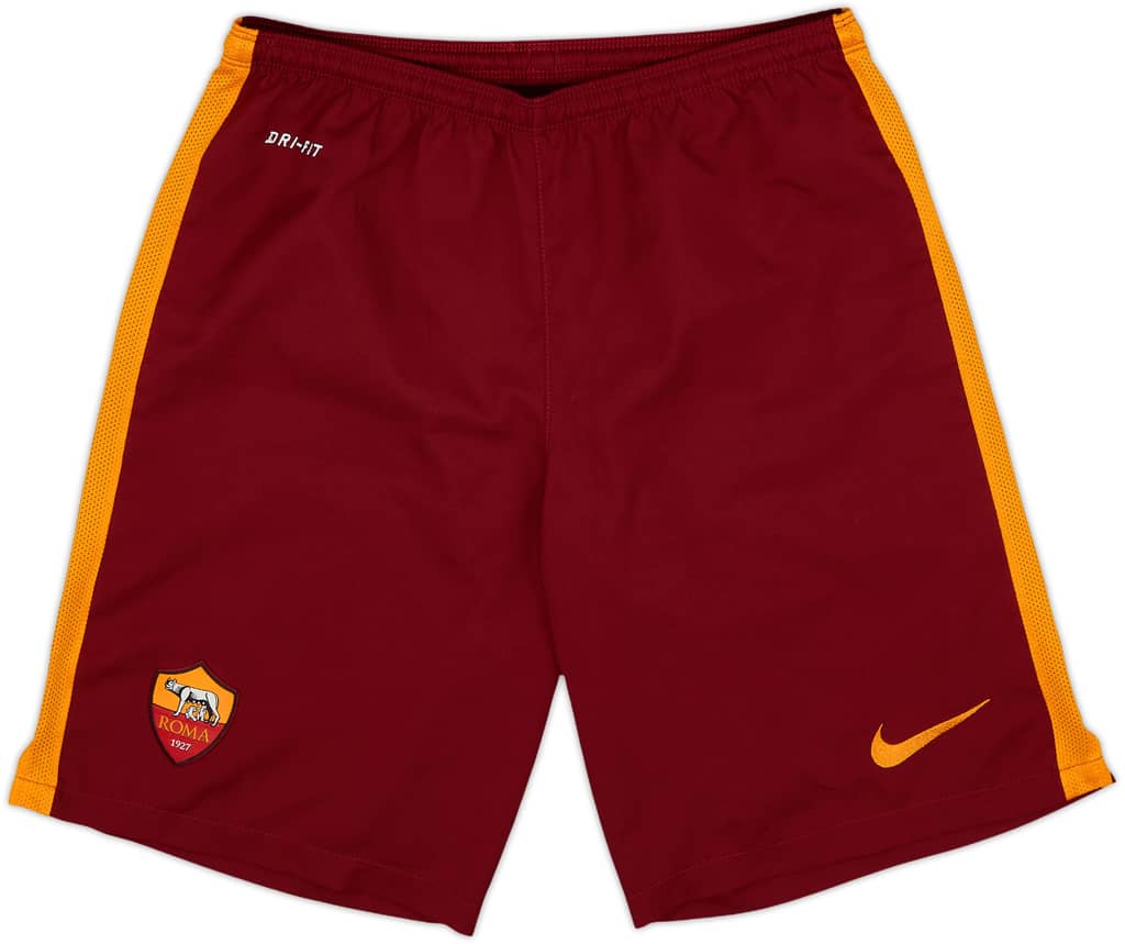 2015-16 Roma Alternate Home Shorts - 9/10 - (S)