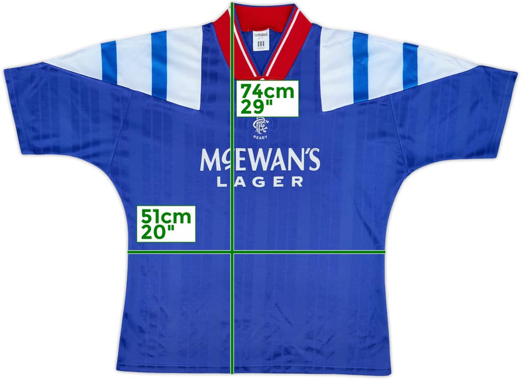 1992-94 Rangers Home Shirt - 5/10 - (M/L)