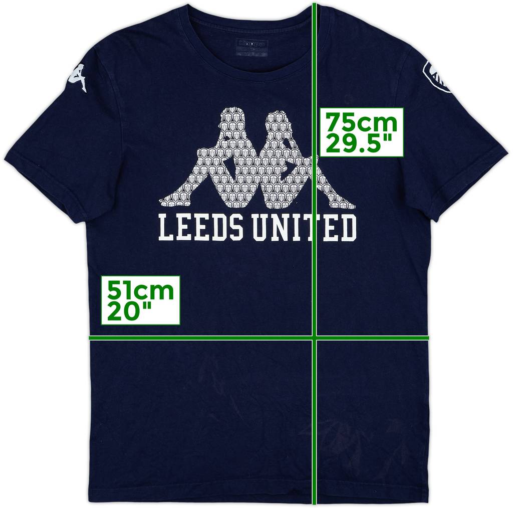 2019-20 Leeds United Kappa Cotton Tee - 7/10 - (XL)