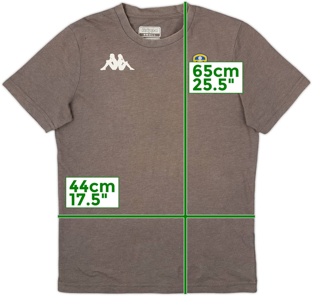 2015-16 Leeds United Kappa Camiseta de algodón - 8/10 - (XS)