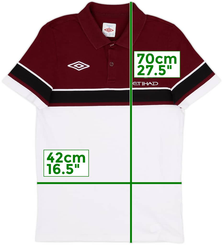 2010-11 Manchester City Umbro Polo Shirt - 9/10 - (S)