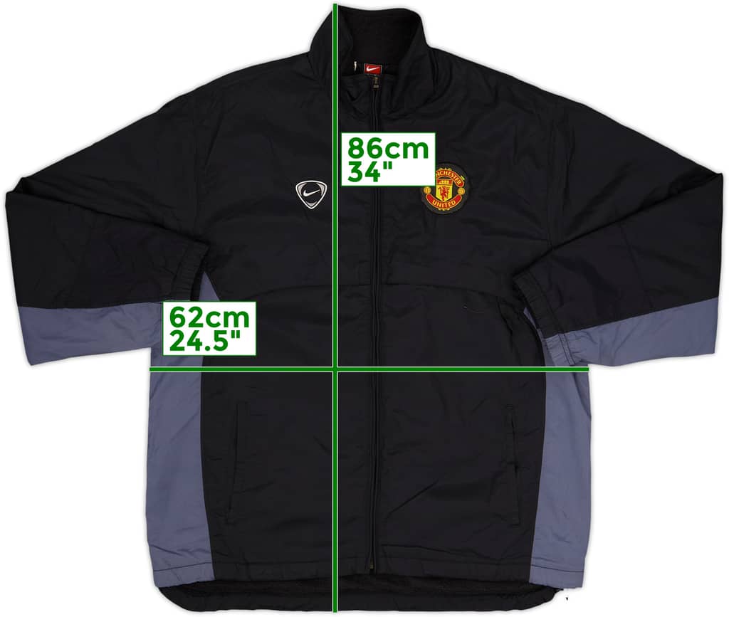 2000-01 Nike Template Padded Bench Coat (Manchester United) - 8/10 - (L)