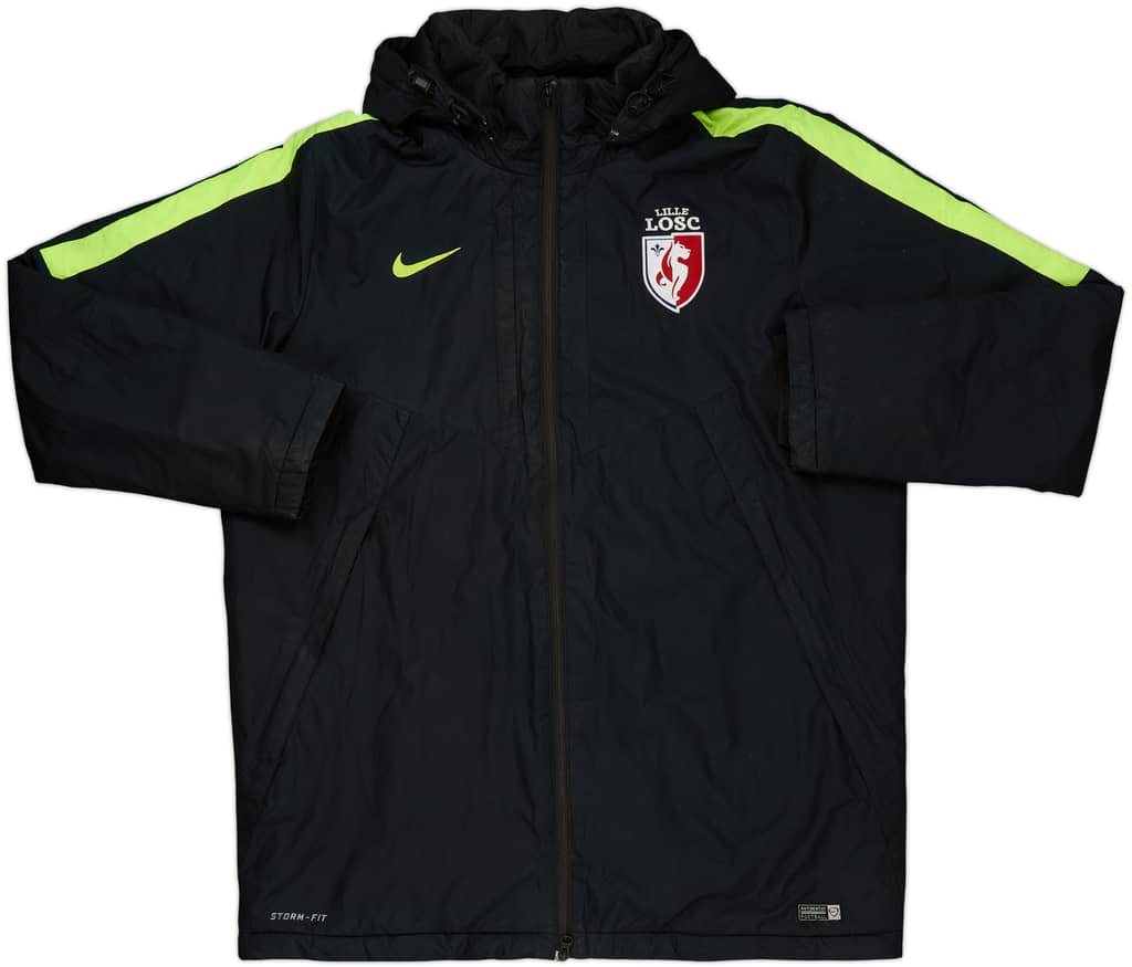 2015-16 Lille Nike Abrigo acolchado de banquillo - 7/10 - (XL)