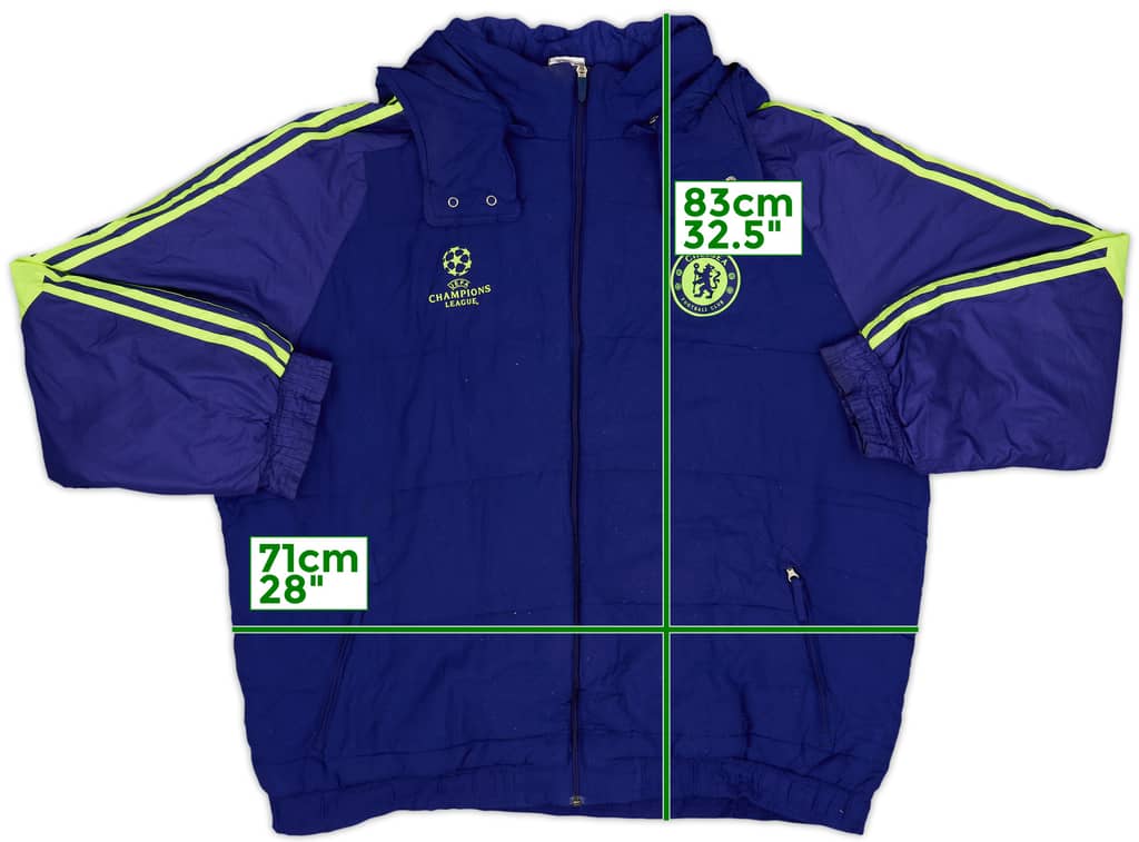 Abrigo de banquillo acolchado adidas CL del Chelsea 2014-15 - 7/10 - (XXL)
