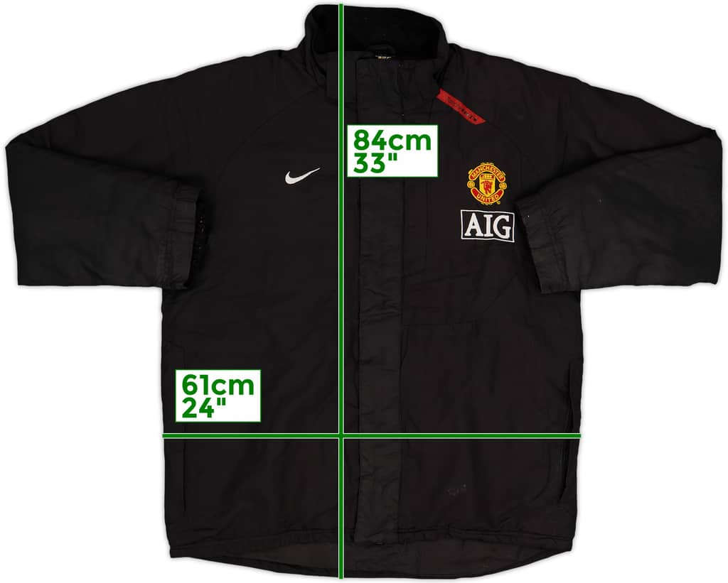 2007-08 Manchester United Nike Padded Bench Coat - 7/10 - (M)