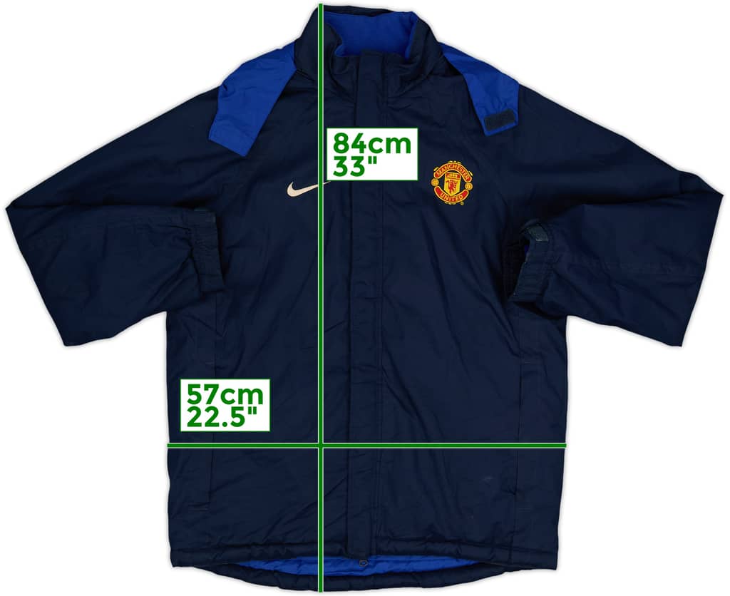 2005-06 Manchester United Nike Abrigo acolchado de banquillo - 8/10 - (S)