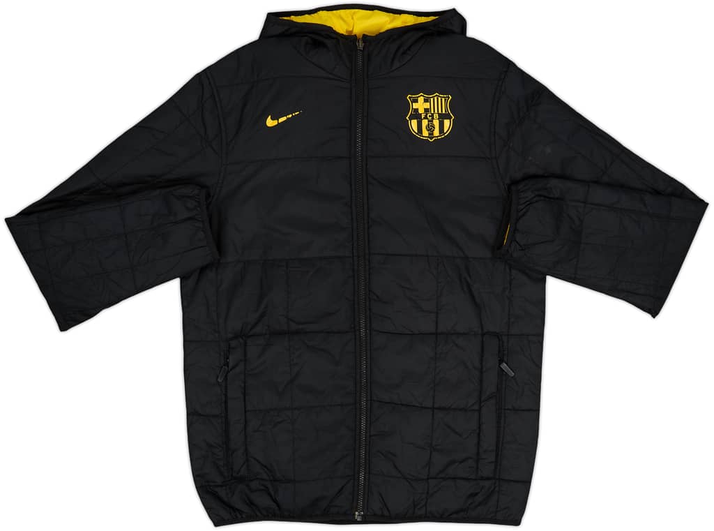 2011-12 Barcelona Nike Reversible Hooded Rain Jacket - 5/10 - (M)