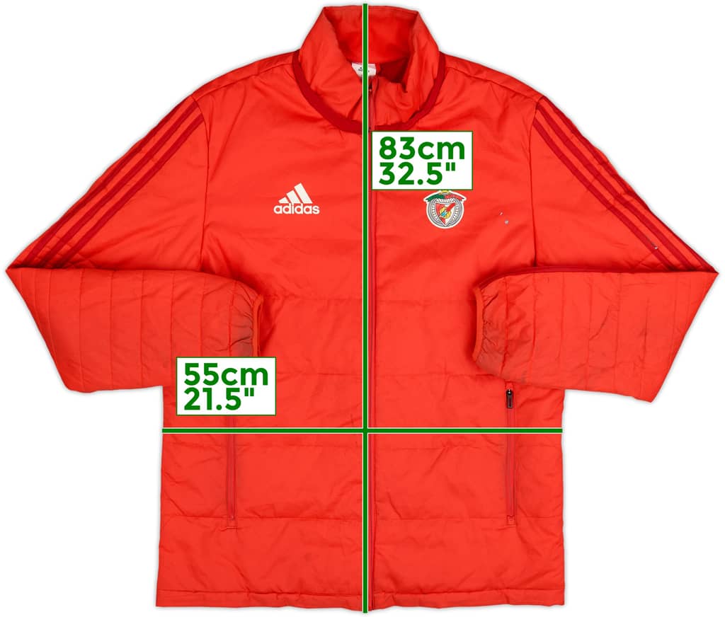 2017-18 Benfica adidas Abrigo acolchado de banquillo - 5/10 - (M)