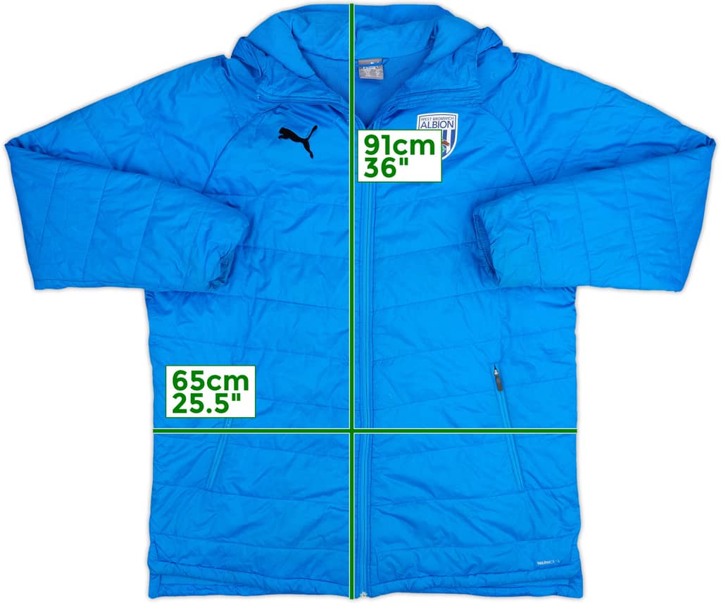2019-20 West Brom Puma Abrigo acolchado de banquillo - 6/10 - (XL)