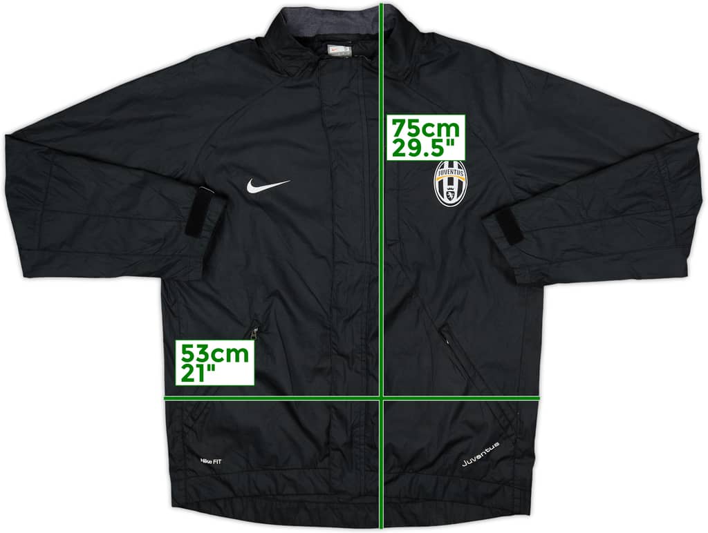 2007-08 Juventus Nike Hooded Rain Jacket - 8/10 - (S)