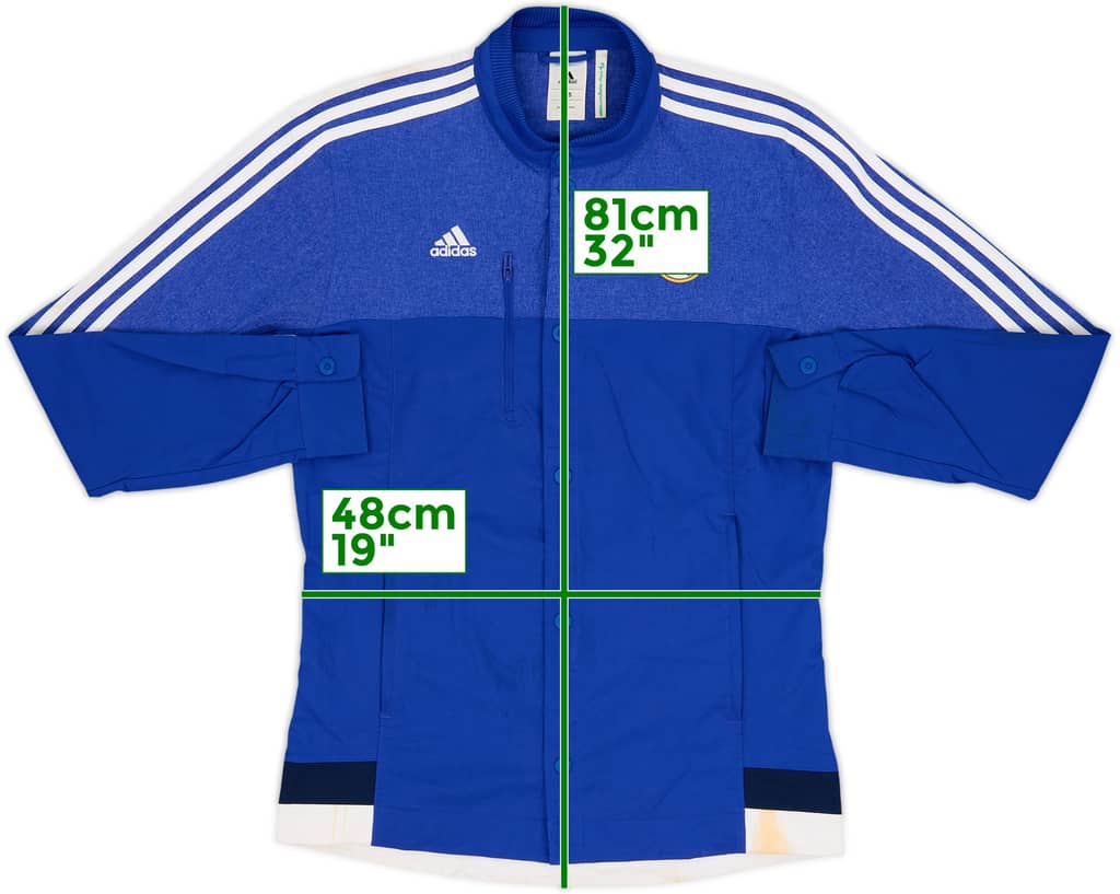 2014-15 Real Madrid adidas Button Track Jacket - 6/10 - (M)