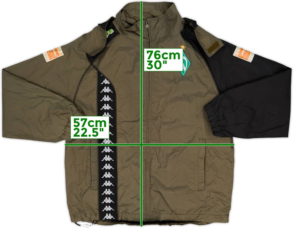 2006-07 Werder Bremen Kappa Hooded Rain Jacket - 7/10 - (S)