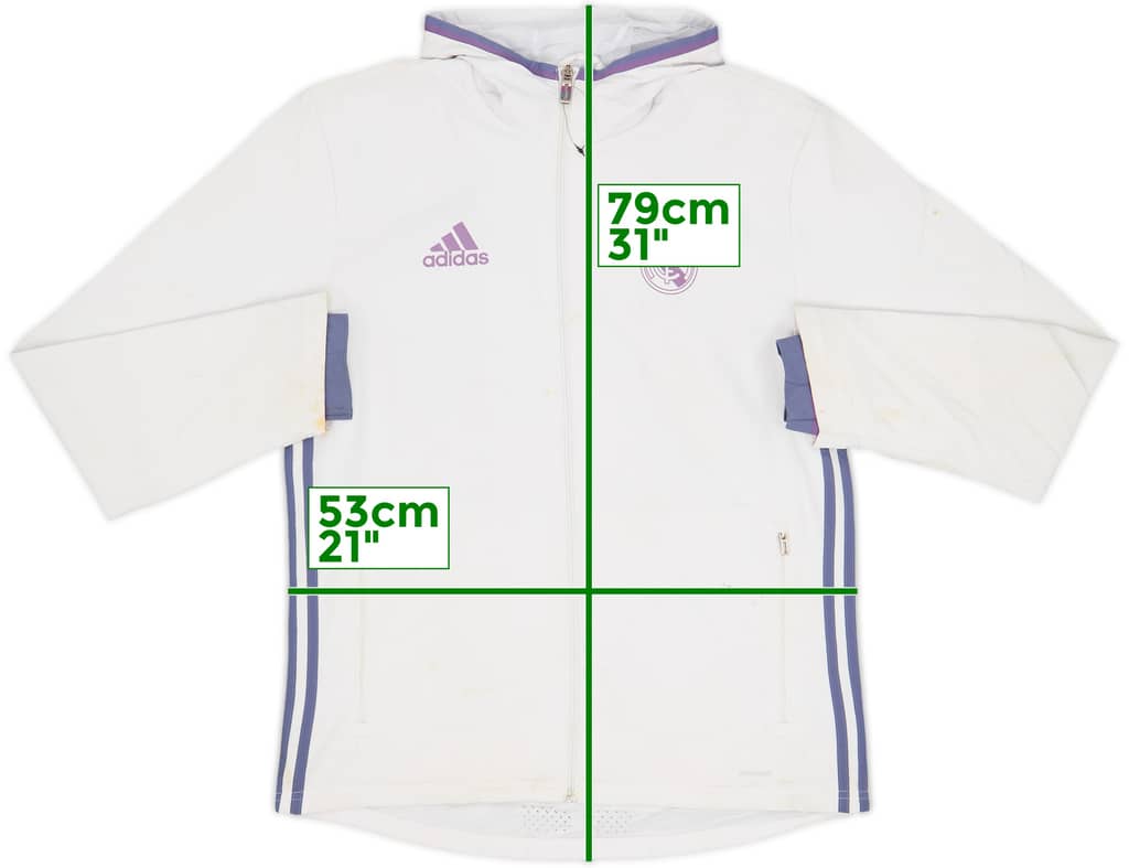 2016-17 Real Madrid adidas Hooded Track Jacket - 4/10 - (M)