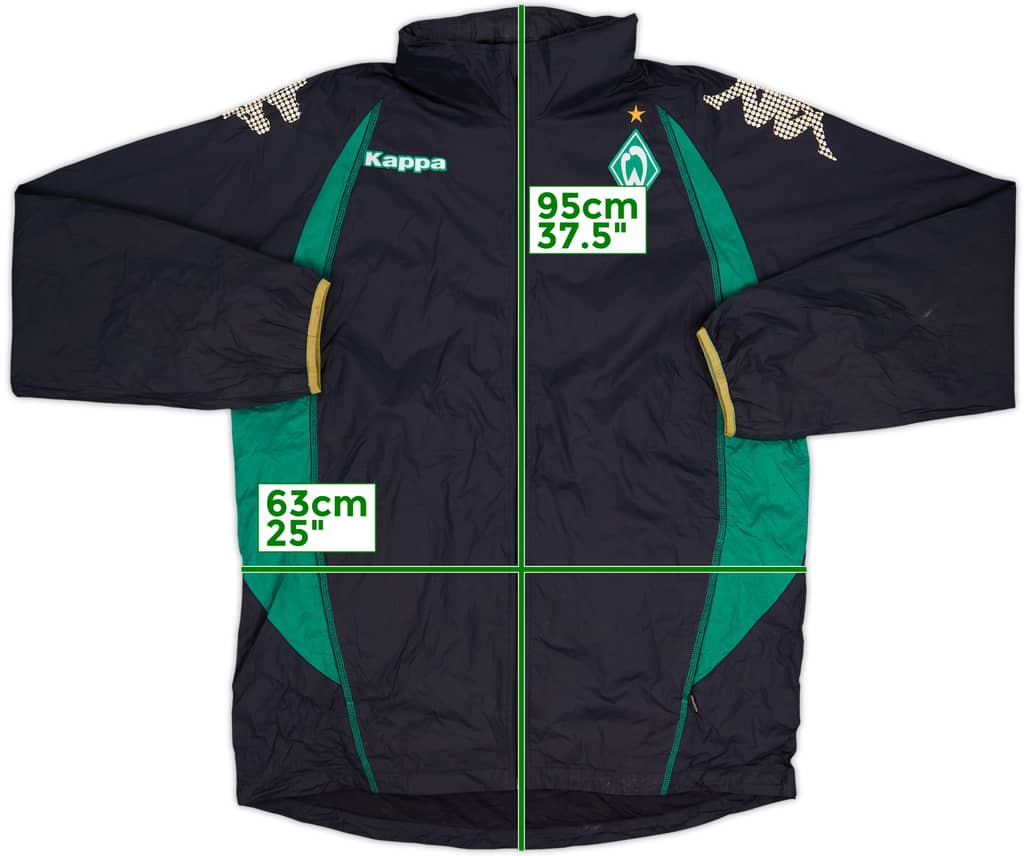 2008-09 Werder Bremen Kappa Hooded Rain Jacket - 7/10 - (XXL)