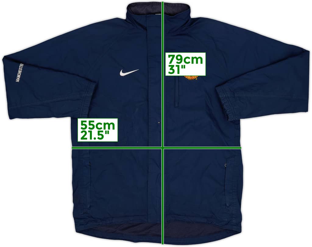 2005-06 Manchester United Nike Hooded Rain Jacket - 4/10 - (S)