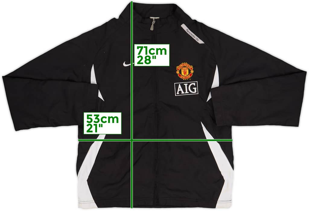 2007-08 Manchester United Nike Track Jacket - 7/10 - (M)