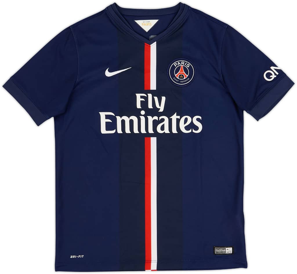 2014-15 Paris Saint-Germain Camiseta de local - 8/10 - (L.Niños)