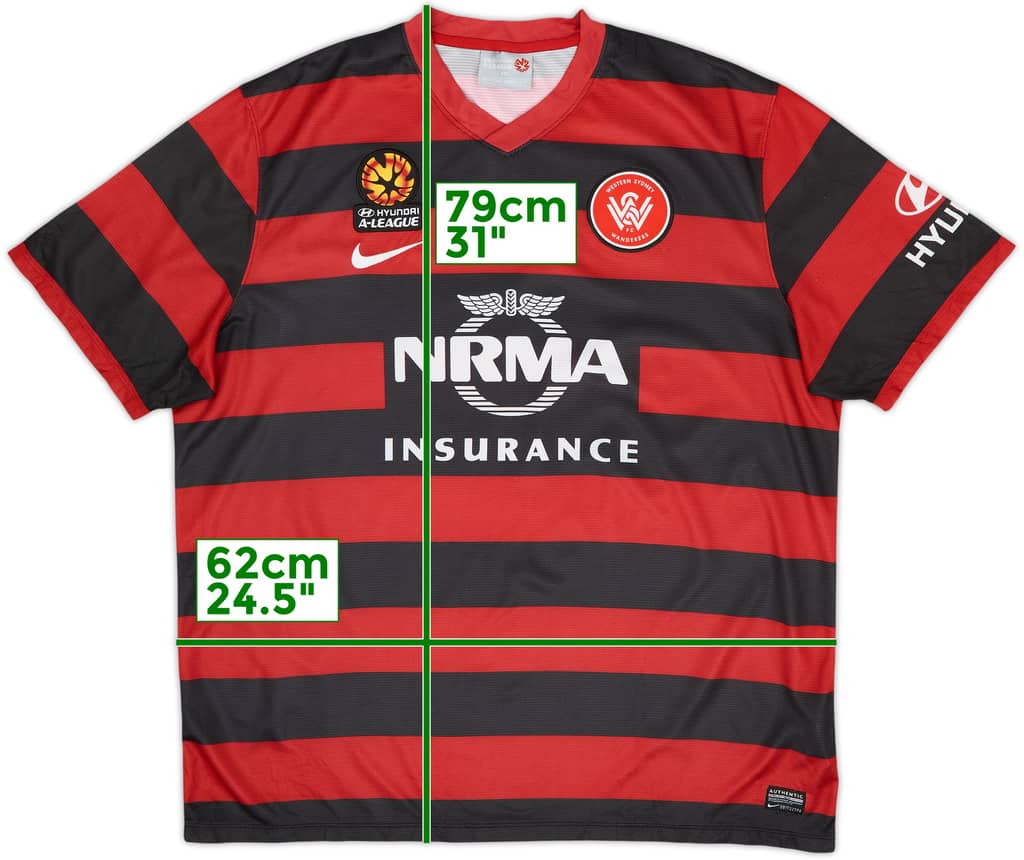 Camiseta de local del Western Sydney Wanderers 2013-14 - 8/10 - (XXL)