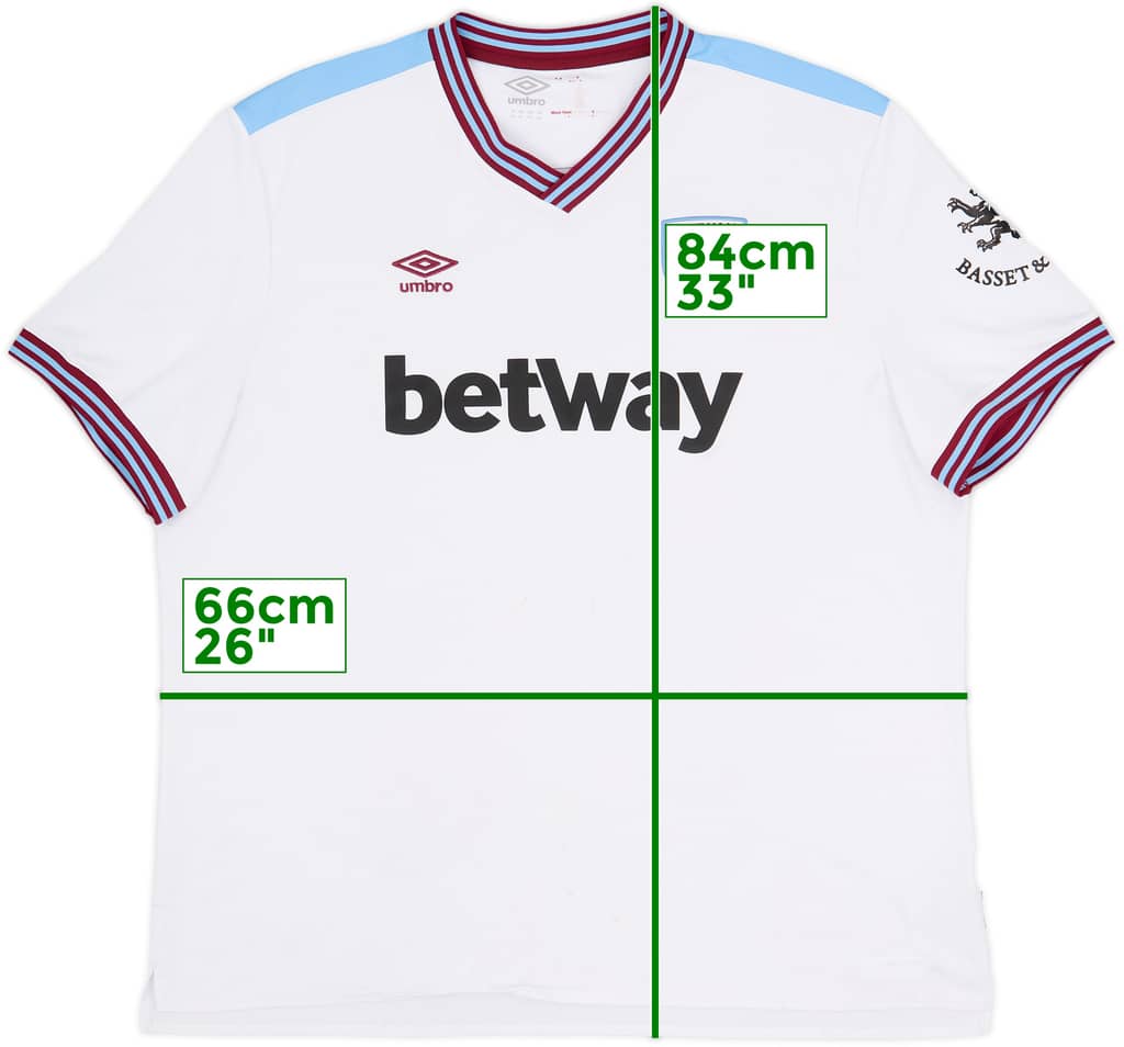 2019-20 West Ham Away Shirt - 5/10 - (4XL)