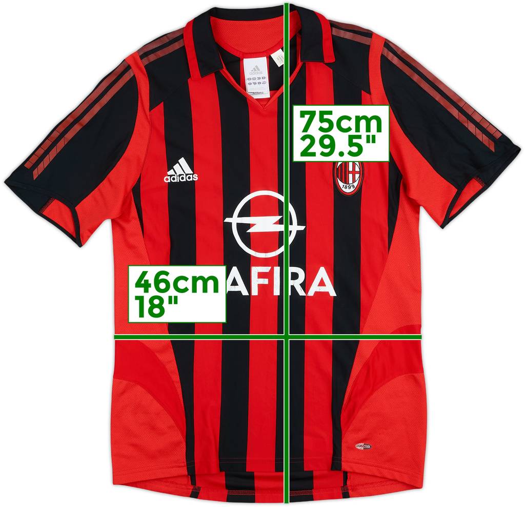 2005-06 AC Milan Home Shirt - 6/10 - (S)