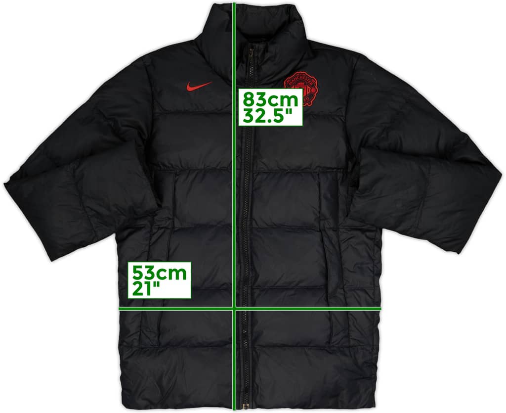 2010-11 Manchester United Nike Padded Bench Coat - 8/10 - (S)