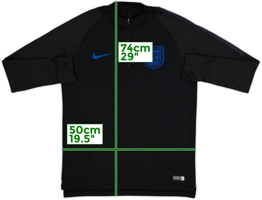 2018-19 England Nike 1/4 Zip Drill Top - 8/10 - (M)