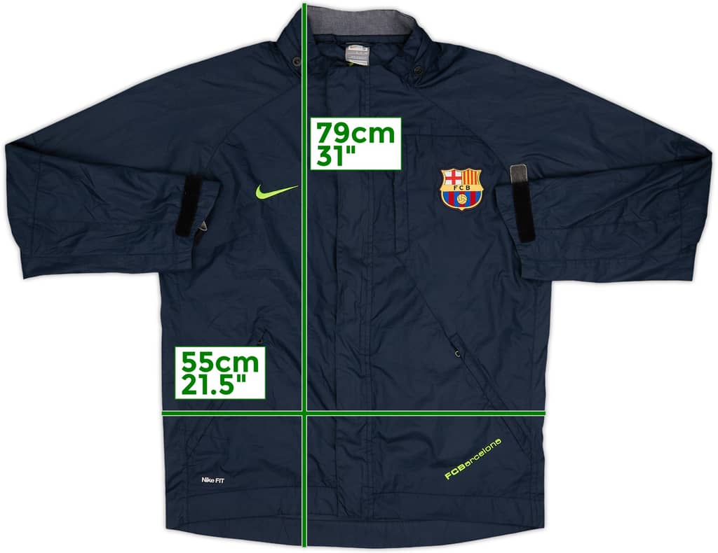 2007-08 Barcelona Nike Hooded Track Jacket - 6/10 - (S)