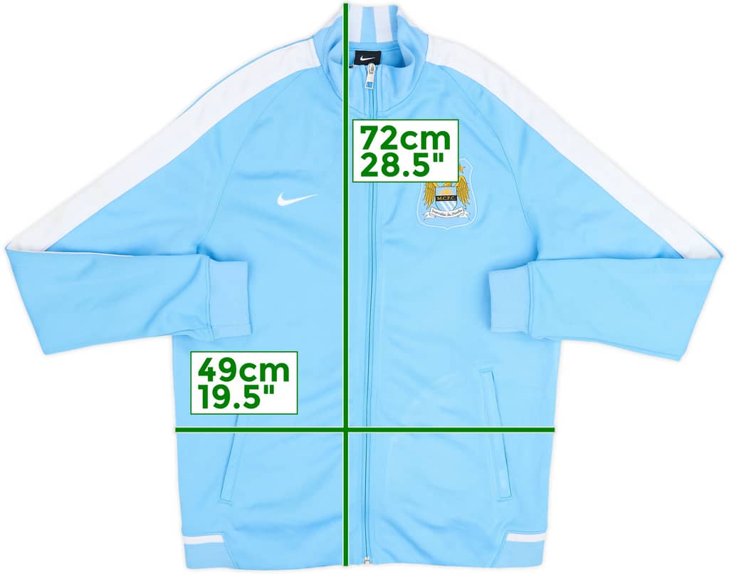 2015-16 Manchester City Nike Track Jacket - 8/10 - (XL)