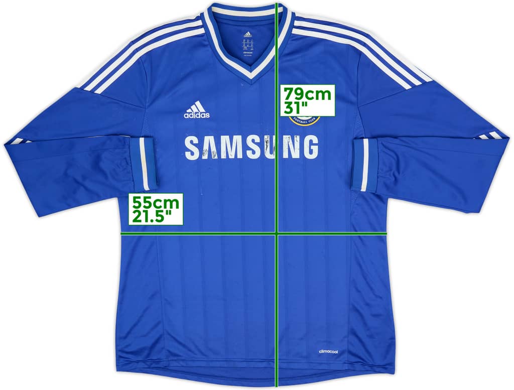 2013-14 Chelsea Home L/S Shirt - 5/10 - (XL)