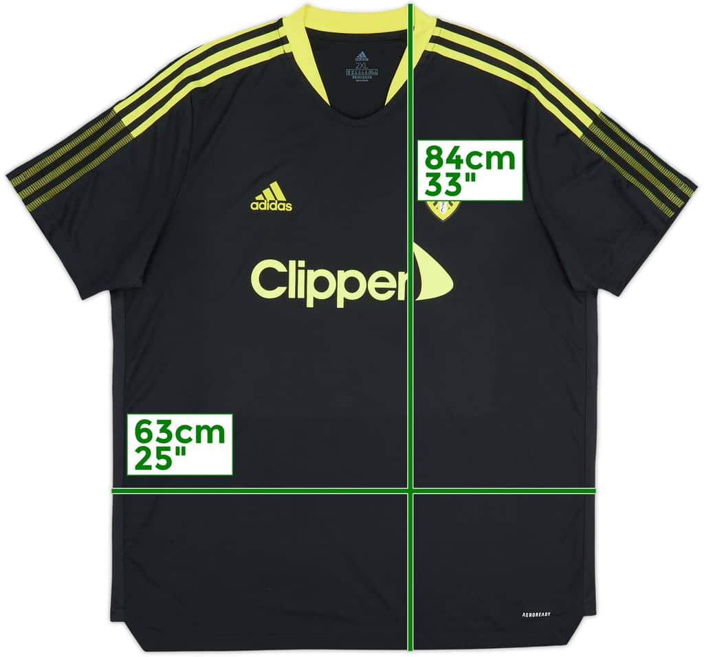 Camiseta adidas de entrenamiento del Leeds 2021-22 - 9/10 - (XXL)