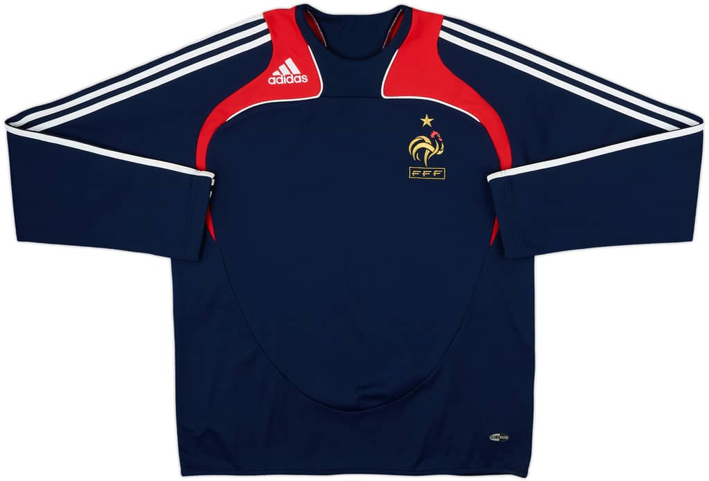 2007-08 France adidas Sweat Top - 8/10 - (M/L)