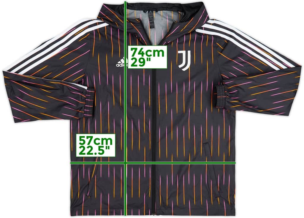 2021-22 Juventus adidas Hooded Track Jacket - 8/10 - (XL)