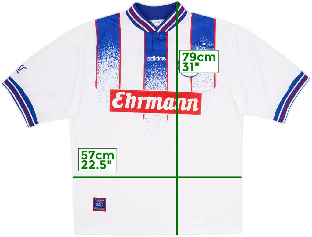 Camiseta de local del Karlsruher 1996-98 - 8/10 - (L)