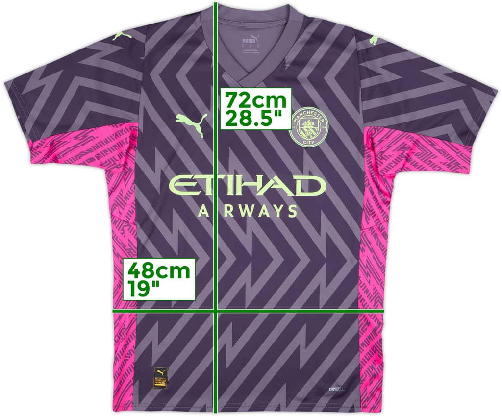 Camiseta de portero S/S del Manchester City 2023-24 - 9/10 - (M)