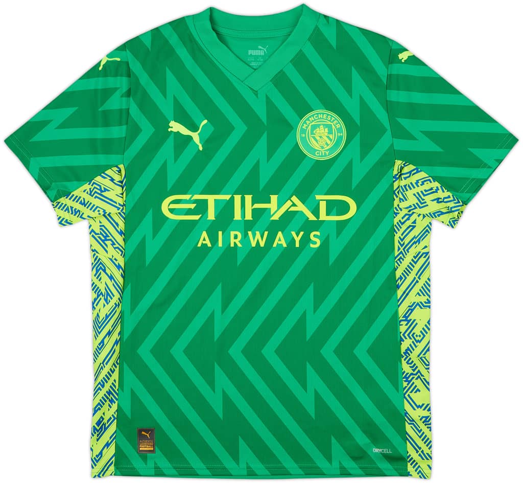 2023-24 Manchester City GK S/S Shirt - 10/10 - (XL.Boys)