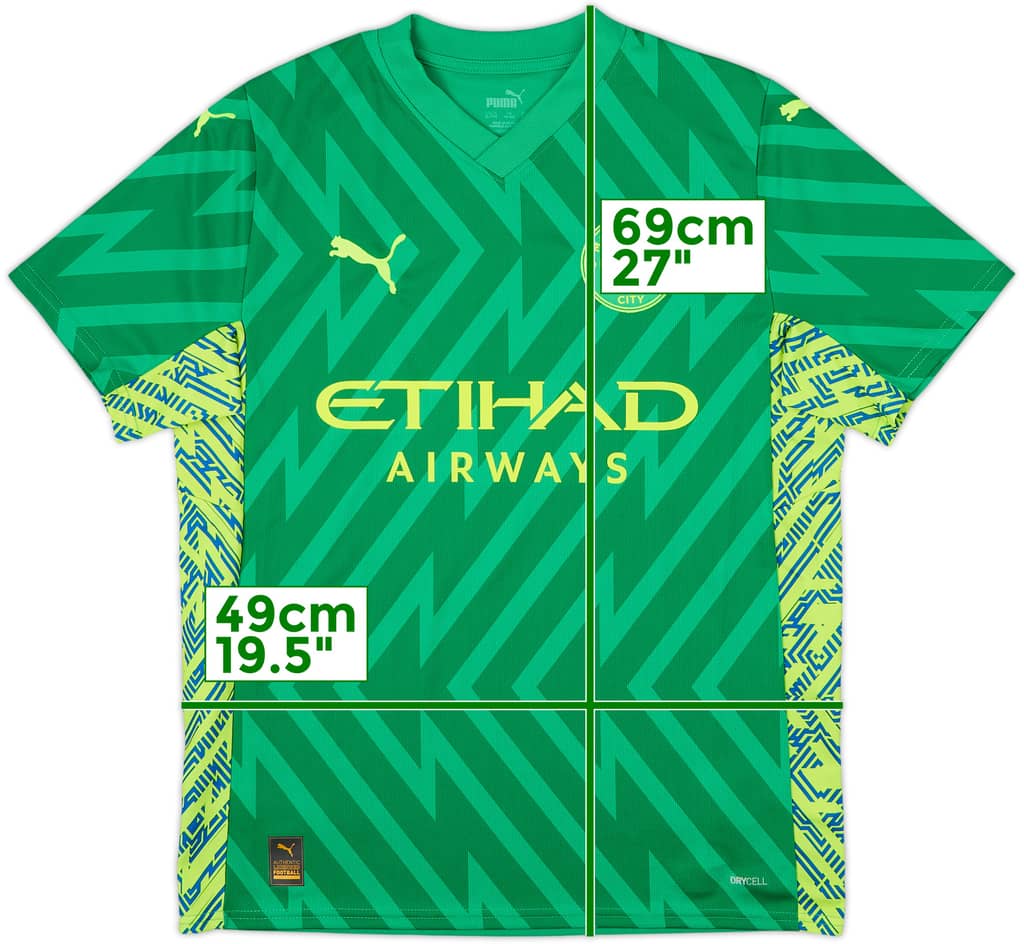 2023-24 Manchester City GK S/S Shirt - 10/10 - (XL.Boys)