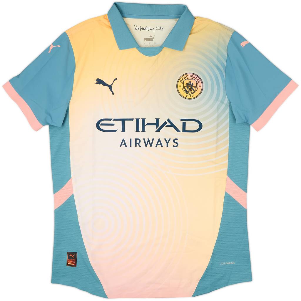 2024-25 Manchester City Authentic Fourth Shirt - 10/10 - (M)