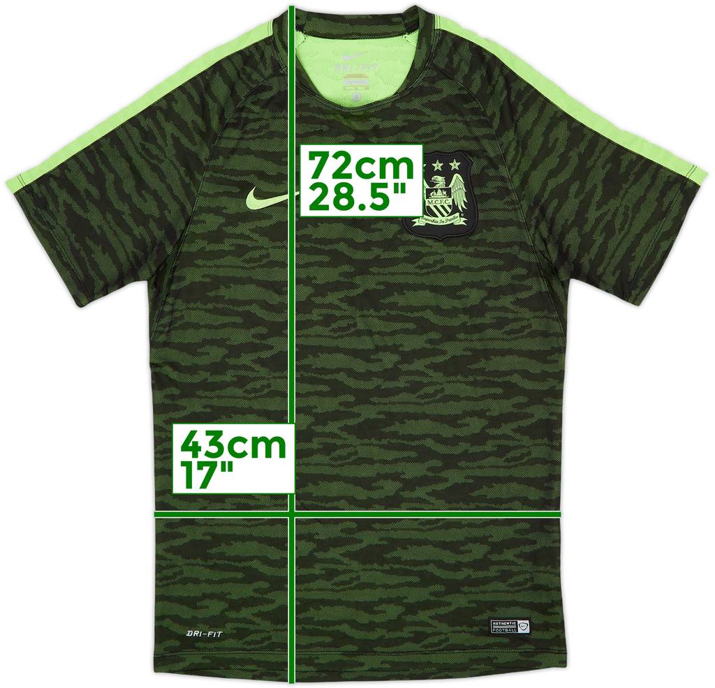 2015-16 Manchester City Nike Training Shirt - 6/10 - (S)