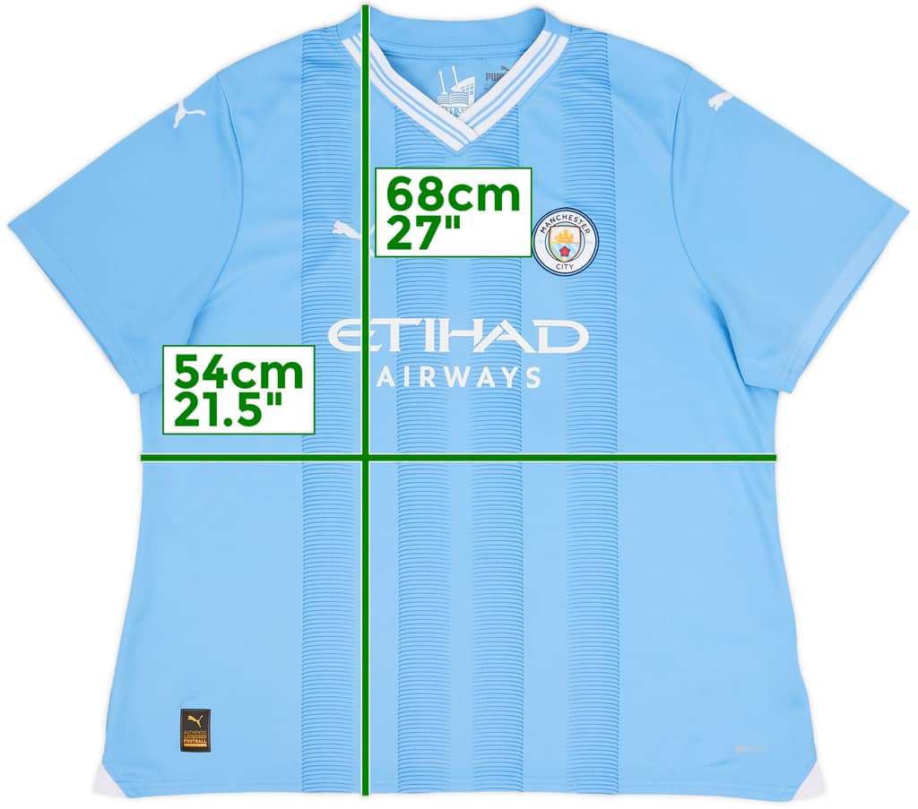 2023-24 Manchester City Home Shirt - 9/10 - (Women's XL)