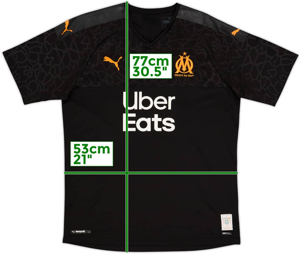 2019-20 Olympique Marseille Third Shirt - 9/10 - (L)