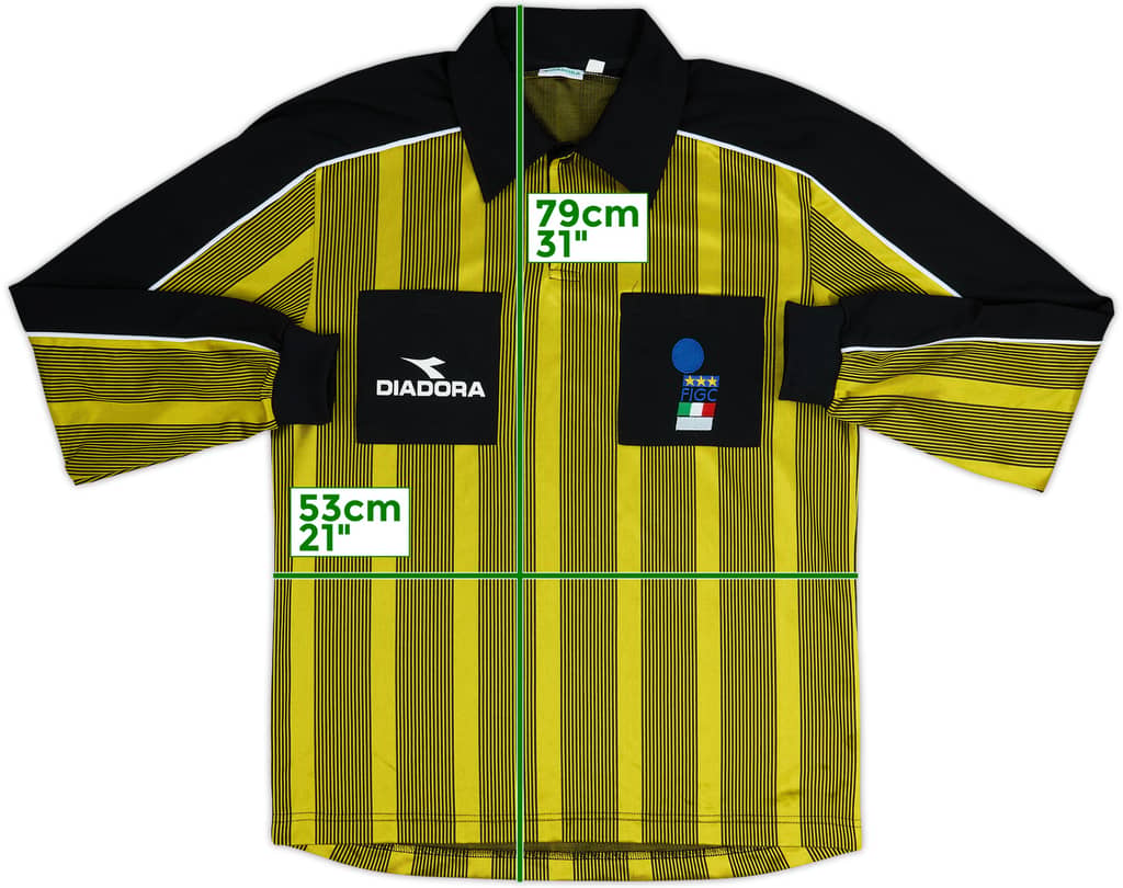 1999-00 Italy Diadora Referee L/S Shirt - 8/10 - (L)