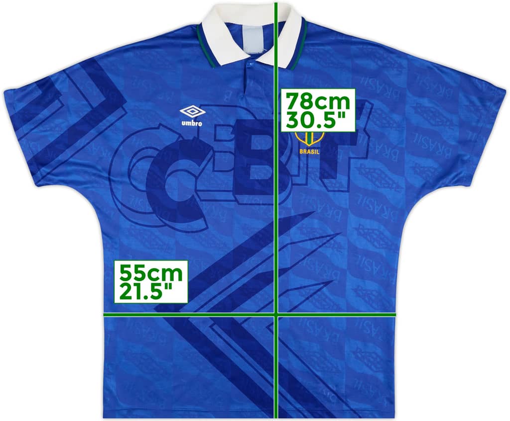 1991-93 Brazil Away Shirt - 6/10 - (XL)