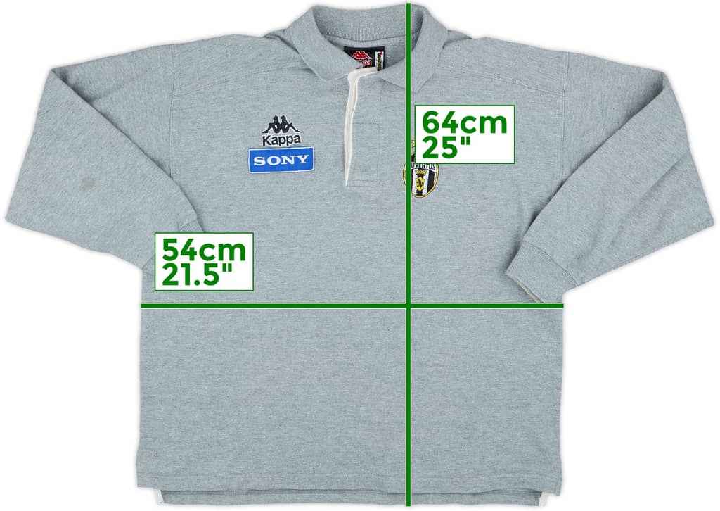 1998-99 Juventus Kappa Polo L/S Shirt - 7/10 - (S)