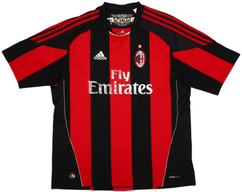 2010-11 AC Milan Home Shirt - 5/10 - (XL)