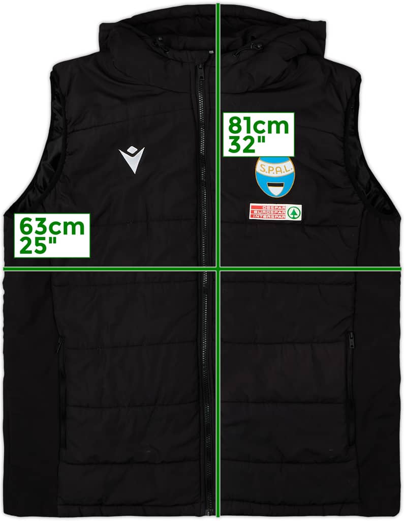 2020-21 SPAL Macron Padded Gilet - 8/10 - (3XL)