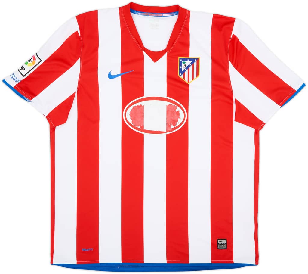 2009-10 Atletico Madrid Home Shirt - 4/10 - (XL)