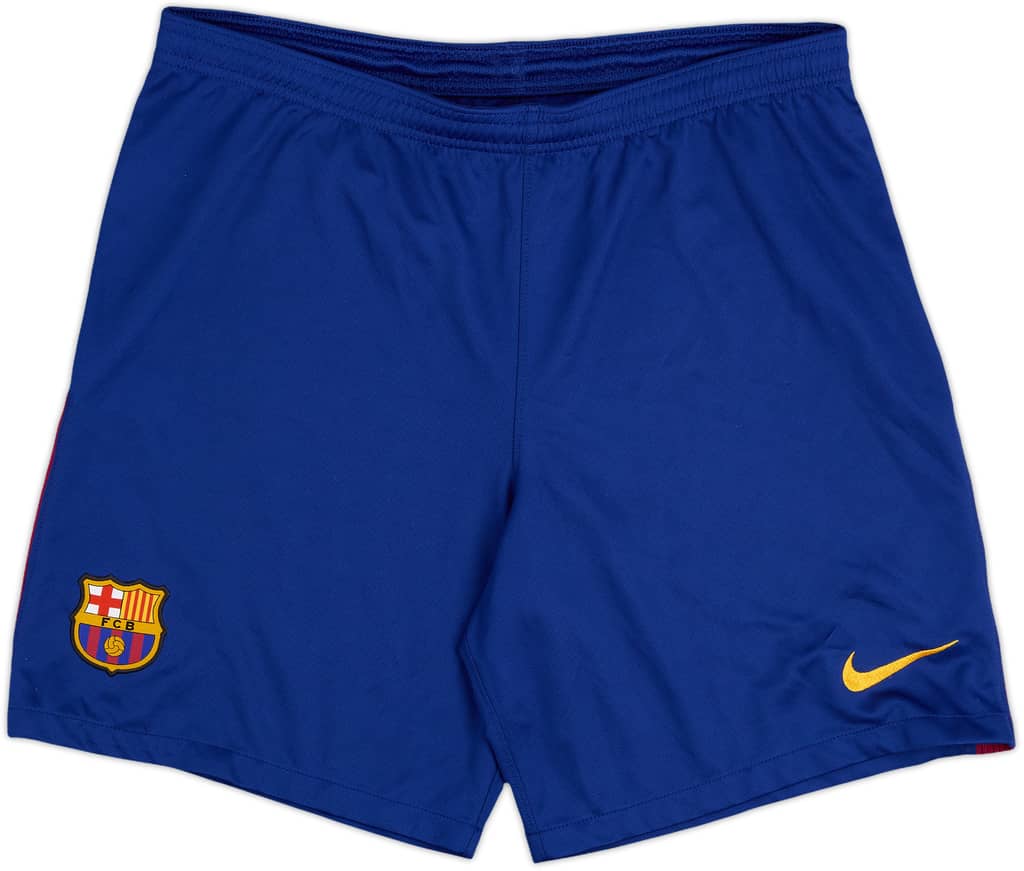 2017-18 Barcelona Home Shorts - 9/10 - (L)