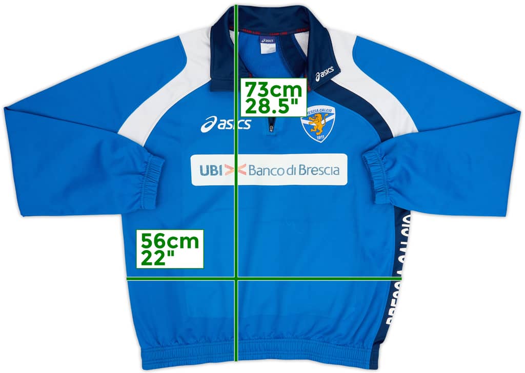 2007-08 Brescia Asics 1/4 Zip Training Top - 5/10 - (L)