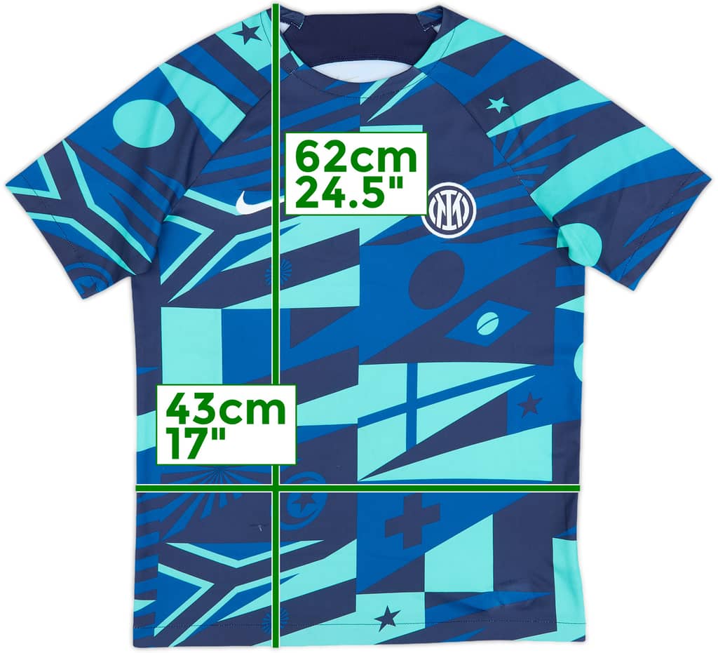 Camiseta de entrenamiento Nike del Inter Milan 2022-23 - 8/10 - (Niños L)