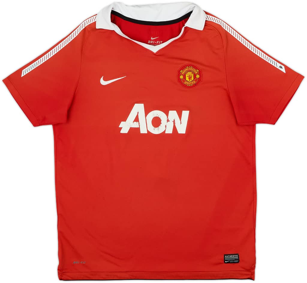 2010-11 Manchester United Home Shirt - 4/10 - (XL.Boys)